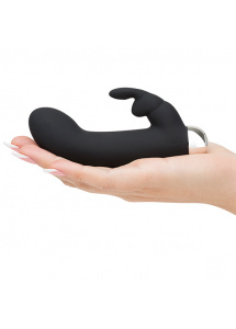 Wibrator ze stymulatorem łechtaczki - Fifty Shades of Grey Greedy Girl Rechargeable Mini Rabbit Vibrator  