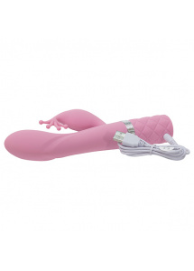 Wibrator ze stymulatorem łechtaczki - Pillow Talk Kinky Rabbit & G-Spot Vibrator   Różowy