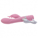 Wibrator ze stymulatorem łechtaczki - Pillow Talk Kinky Rabbit & G-Spot Vibrator   Różowy