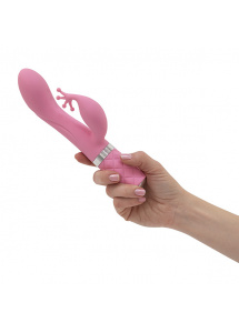 Wibrator ze stymulatorem łechtaczki - Pillow Talk Kinky Rabbit & G-Spot Vibrator   Różowy