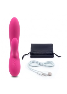 Wibrator ze stymulatorem - FeelzToys Lea Vibrator  Różowy