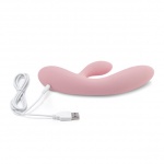 Wibrator ze stymulatorem - FeelzToys Lea Vibrator  Jasnoróżowy