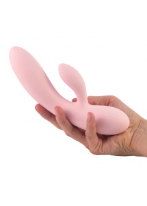 Wibrator ze stymulatorem - FeelzToys Lea Vibrator  Jasnoróżowy