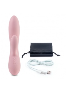 Wibrator ze stymulatorem - FeelzToys Lea Vibrator  Jasnoróżowy