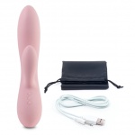 Wibrator ze stymulatorem - FeelzToys Lea Vibrator  Jasnoróżowy