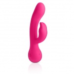 Wibrator ze stymulatorem łechtaczki - Jimmyjane Rabbit Vibrator Ruby Rabbit  