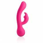 Wibrator ze stymulatorem łechtaczki - Jimmyjane Rabbit Vibrator Ruby Rabbit  