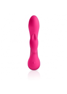 Wibrator ze stymulatorem łechtaczki - Jimmyjane Rabbit Vibrator Ruby Rabbit  