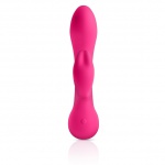 Wibrator ze stymulatorem łechtaczki - Jimmyjane Rabbit Vibrator Ruby Rabbit  