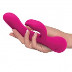 Wibrator ze stymulatorem łechtaczki - Jimmyjane Rabbit Vibrator Ruby Rabbit  
