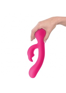 Wibrator ze stymulatorem łechtaczki - Jimmyjane Rabbit Vibrator Ruby Rabbit  