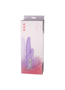 Wibrator ze stymulatorem łechtaczki - Vibe Therapy Regal Fioletowy