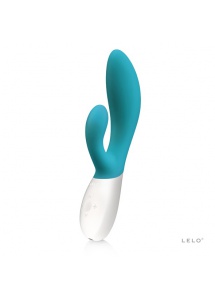Wibrator ze stymulatorem - Lelo Ina Wave Vibrator niebieski