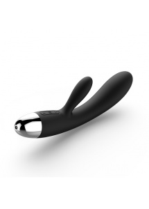 Wibrator ze stymulatorem - Svakom Alice Rabbit Vibrator Czarny