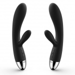 Wibrator ze stymulatorem - Svakom Alice Rabbit Vibrator Czarny