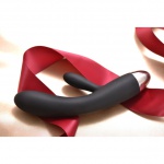 Wibrator ze stymulatorem - Svakom Alice Rabbit Vibrator Czarny