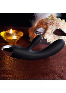 Wibrator ze stymulatorem - Svakom Alice Rabbit Vibrator Czarny