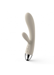 Wibrator ze stymulatorem - Svakom Alice Rabbit Vibrator Khaki