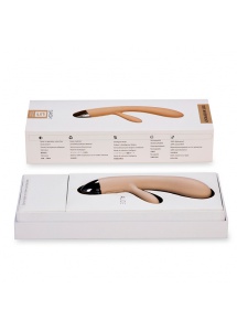 Wibrator ze stymulatorem - Svakom Alice Rabbit Vibrator Khaki