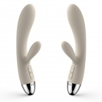 Wibrator ze stymulatorem - Svakom Alice Rabbit Vibrator Khaki