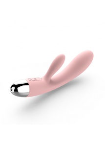 Wibrator ze stymulatorem - Svakom Alice Rabbit Vibrator Różowy