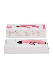 Wibrator ze stymulatorem - Svakom Alice Rabbit Vibrator Różowy