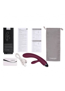Wibrator ze stymulatorem - Svakom Alice Rabbit Vibrator Fioletowy