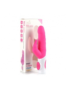 Wibrator ze stymulatorem łechtaczki- Maia Toys Rechargeable Silicone Rabbit Pink 