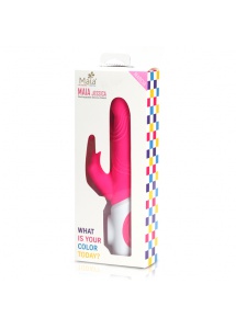 Wibrator ze stymulatorem łechtaczki- Maia Toys Rechargeable Silicone Rabbit Pink 
