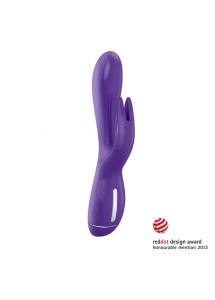 Wibrator ze stymulatorem oryginalnie ukształtowany - Ovo K3 Rabbit Vibrator  Fioletowy