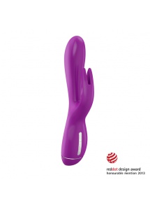 Wibrator ze stymulatorem oryginalnie ukształtowany - Ovo K3 Rabbit Vibrator  Fioletowy Jasny