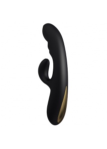 Wibrator ze stymulatorem łechtaczki - Kama Sutra Rhythm Lavani Powerful Vibrations  Czarny