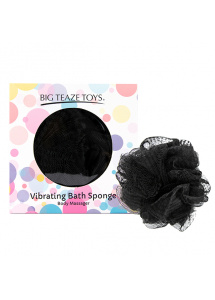 Wibrująca gąbka do kąpieli - Big Teaze Toys Bath Sponge Vibrating   Czarny