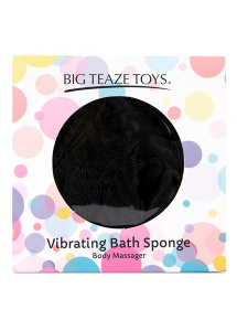 Wibrująca gąbka do kąpieli - Big Teaze Toys Bath Sponge Vibrating   Czarny