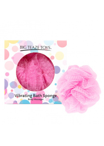 Wibrująca gąbka do kąpieli - Big Teaze Toys Bath Sponge Vibrating   Różowy
