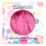 Wibrująca gąbka do kąpieli - Big Teaze Toys Bath Sponge Vibrating   Różowy