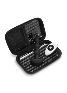 Wibrująca sonda kulkowa analna - B-Vibe Triplet Anal Beads  Czarny