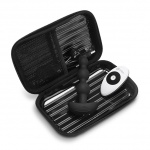 Wibrująca sonda kulkowa analna - B-Vibe Triplet Anal Beads  Czarny