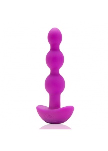 Wibrująca sonda kulkowa analna - B-Vibe Triplet Anal Beads  Fioletowy