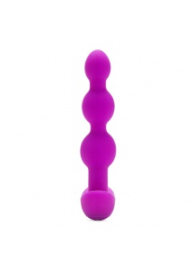Wibrująca sonda kulkowa analna - B-Vibe Triplet Anal Beads  Fioletowy