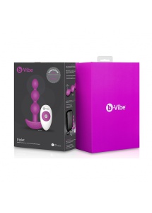 Wibrująca sonda kulkowa analna - B-Vibe Triplet Anal Beads  Fioletowy