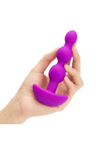 Wibrująca sonda kulkowa analna - B-Vibe Triplet Anal Beads  Fioletowy