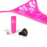 Wibrujące majteczki ze stymulatorem - The Screaming O Charged Remote Control Panty Vibe  Różowy