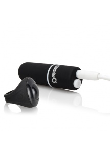 Wibrujące majteczki ze stymulatorem - The Screaming O Charged Remote Control Panty Vibe  Czarny