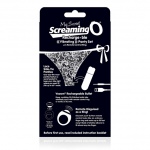 Wibrujące majteczki ze stymulatorem - The Screaming O Charged Remote Control Panty Vibe  Czarny