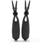 Wibrujące zaciski na sutki - Fifty Shades of Grey Vibrating Nipple Clamps 