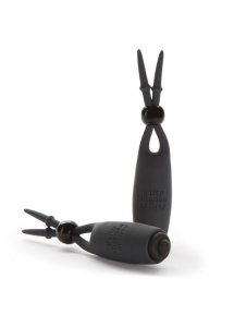 Wibrujące zaciski na sutki - Fifty Shades of Grey Vibrating Nipple Clamps 