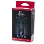 Wibrujące zaciski na sutki - Fifty Shades of Grey Vibrating Nipple Clamps 