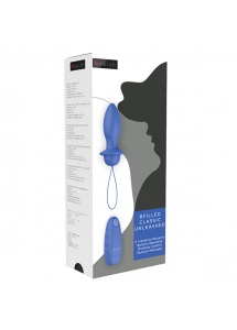 Wibrujący bezprzewodowy korek analny - B Swish bfilled Classic  Niebieski denim
