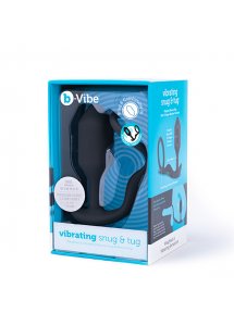 Wibrujący korek analny z pierścieniem na penisa - B-Vibe Vibrating Snug & Tug M  